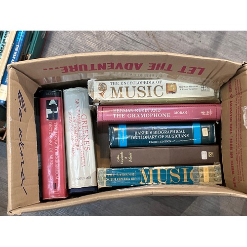 5033 - Four boxes of mixed music reference books from Kneller Hall