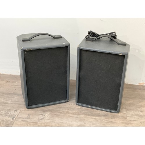 5078 - A pair of HK Audio Elias Satellite speakers and subwoofer with stands and leads    (R) £250 Sund & V... 