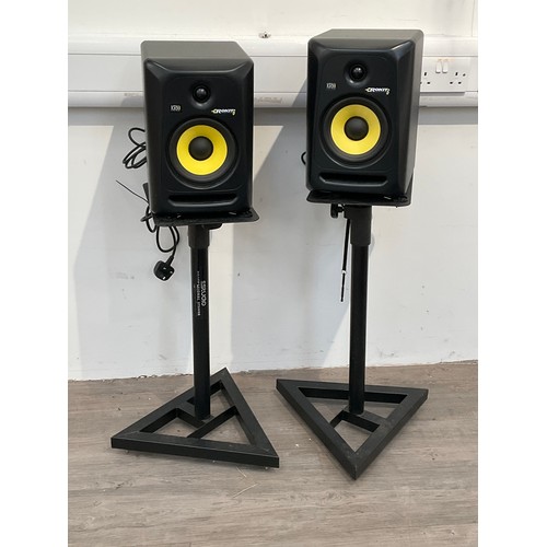 5079 - A pair of KRK Rokit RP6 G2 active studio speakers