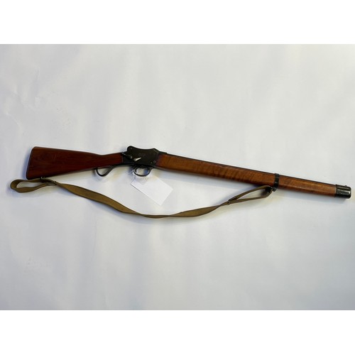 9265 - A W.W. Greener 12 gauge police gun, Martini-Henry action, 26'' barrel, stamped W.W. Greener Maker Pa... 