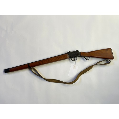 9265 - A W.W. Greener 12 gauge police gun, Martini-Henry action, 26'' barrel, stamped W.W. Greener Maker Pa... 