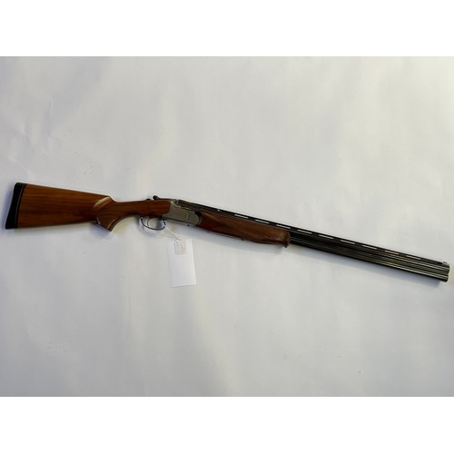 9268 - A Lanber 12 gauge over / under shotgun, serial number 0782700, with canvas and leather sleeve *BUYER... 