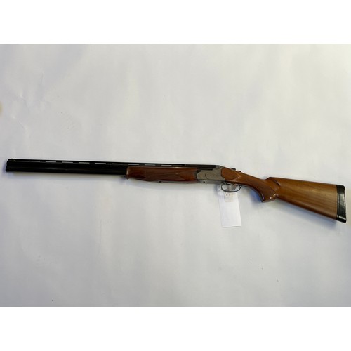 9268 - A Lanber 12 gauge over / under shotgun, serial number 0782700, with canvas and leather sleeve *BUYER... 