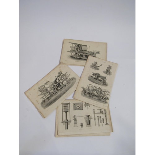 9035 - A packet of 19th Century manufacturing prints               (E) £5-10