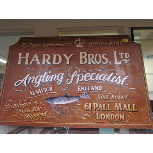 9171 - A wooden hand painted Hardy Bros Ltd sign, 39