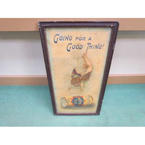 9173 - A Coombs Malted Food advertising poster 'Going For A Good Thing' a/f