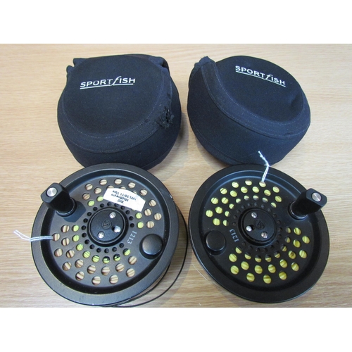 9219 - Two soft cased Scientific Anglers spools