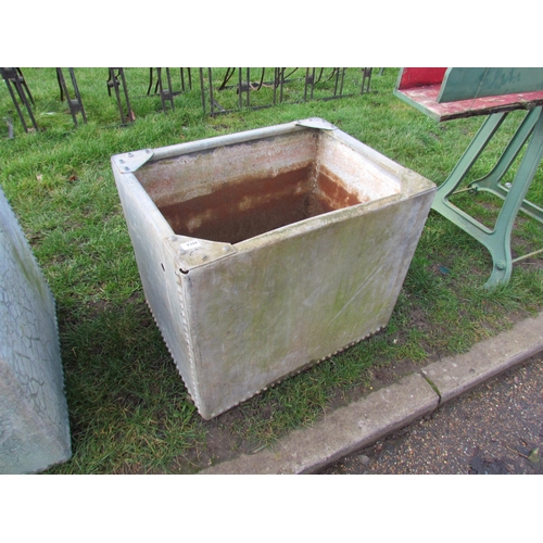 9308 - A riveted galvanised water tank, 29