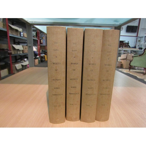 1044A - 'The life and works of Alfred Lord Tennyson,' Macmillan, 1898-1899, Edition de luxe, 12 volumes, por... 