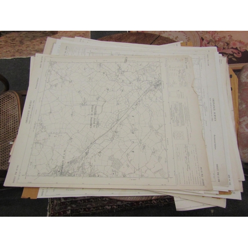 1014 - A quantity of 1950's-70's ordnance survey maps, (approx 60) mainly 1:10000 or 1:10,560, Suffolk incl... 