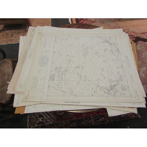 1014 - A quantity of 1950's-70's ordnance survey maps, (approx 60) mainly 1:10000 or 1:10,560, Suffolk incl... 