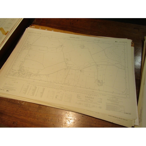 1110 - A quantity of mainly 1960's/70's ordnance survey maps (approx 60) 1:2500 scale including Bramford, F... 