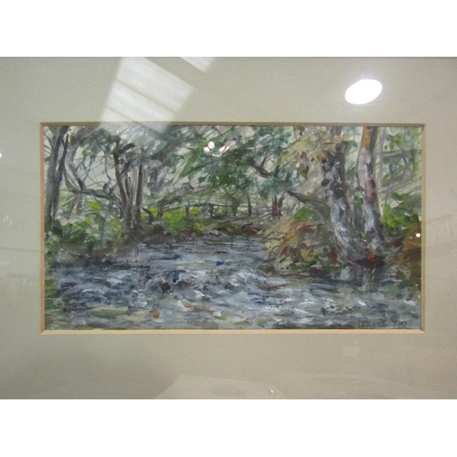 1163 - ARTHUR STANLEY GEORGE BUTLER (1888-1965) A framed and glazed watercolour 'A Garrulous Stream', signe... 