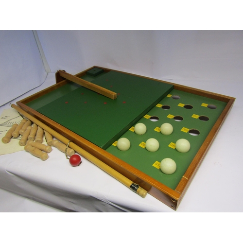 7073 - A vintage wooden bar skittles set