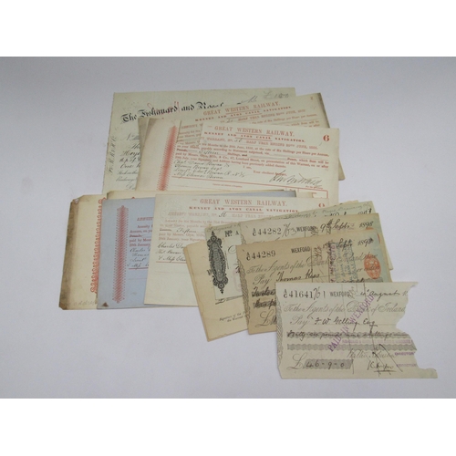 7015 - Approx 30 assorted paper ephemera for various companies, majority of which are pre grouping examples