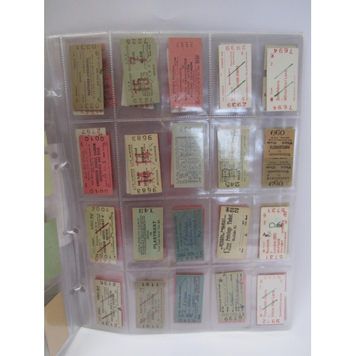 7016 - Approx 100 Edmondson style railway tickets, mainly for the East Anglia region