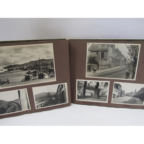 7024 - An album containing black and white photos of mostly British Railways and European Locomotives and a... 