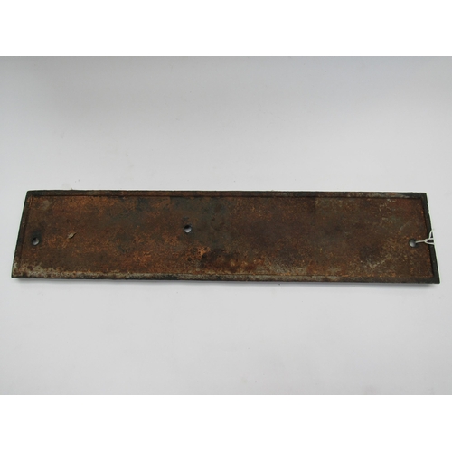 7037 - A cast iron goods crane plate - Not To Lift More Than 15cwt, 58cm