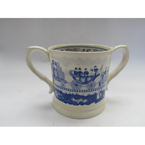 7054 - A boxed Gladstone Pottery Museum Loving Cup. 