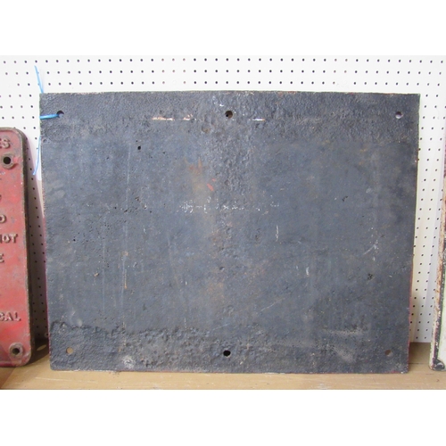 7133 - A cast iron Midland Railway Notice - Not to Trespass 68 x 51.5cm