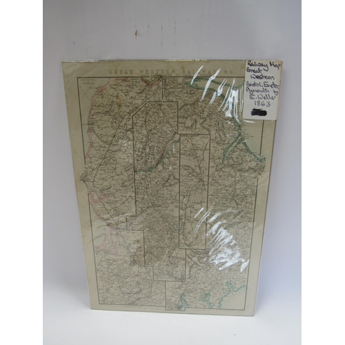 7160 - Ten Edward Weller (1863) railway maps    (E) £15-25