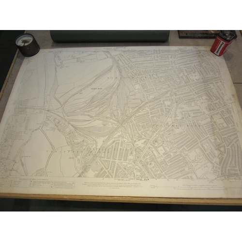 7196 - Two maps depicting the GER Stratford Works, showing the various lines with associated works and engi... 