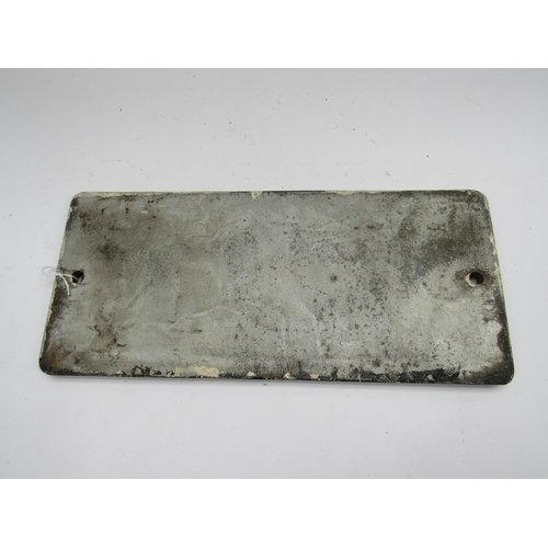 7186 - A cast alloy wagon plate - Return Empty to Beeston Sleeper Depot