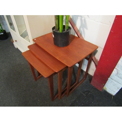 1003 - A set of three G-Plan style teak nest of tables