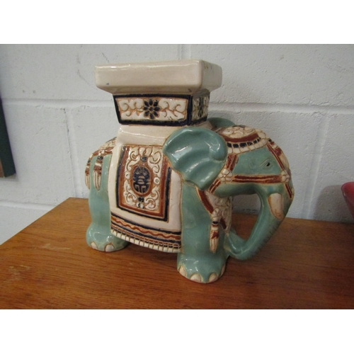 1015 - Two elephant jardiniere stands, 43cm tallest