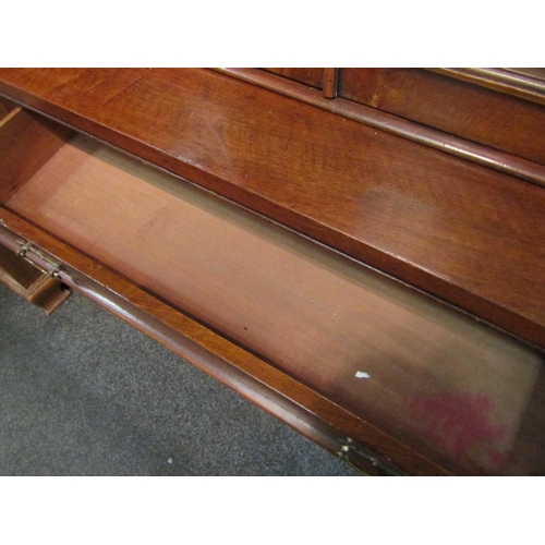 1046 - A Victorian mahogany full height bookcase, glazed top over single drawer and two door cupboard, plin... 