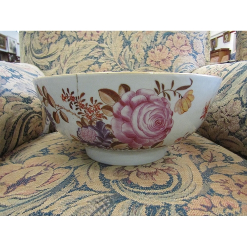 1148 - A Chinese famille rose bowl a/f, 29.5cm diameter