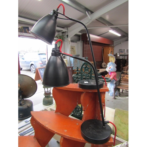 2078 - A pair of black bedside lamps    (R) £10