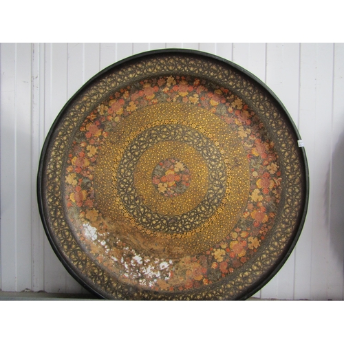 2183 - A Victorian hand painted papier mache Kashmiri Tray   (R) £10