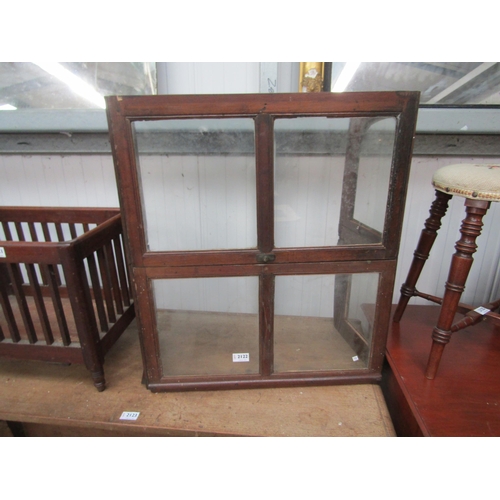 2135 - A Victorian mahogany folding shop counter screen   (R) £30