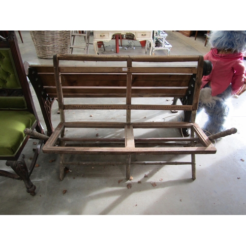 2189 - A 19th Century faux bamboo bench   (E) £10-15