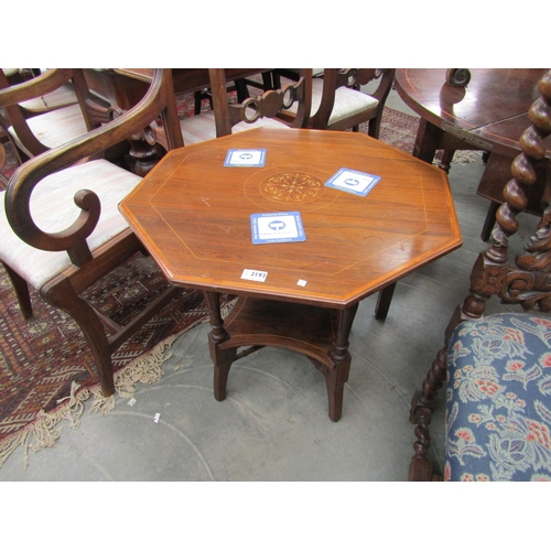 2229 - An Edwardian inlaid rosewood occasional table    (R)  £20