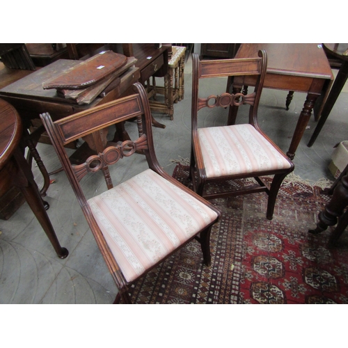 2162 - Set 8 (6+2) Regency mahogany dining chairs