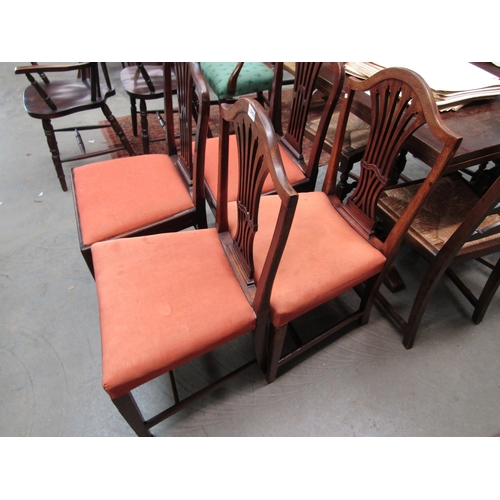 2158 - A pair of Georgian mahogany side chairs