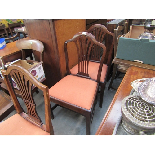 2157 - A pair of Georgian mahogany side chairs   (R) £10