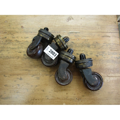 2003 - Four Victorian heavy duty castors   (R)