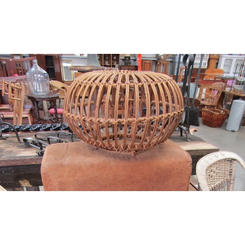 2019A - A wicker lobster pot stool