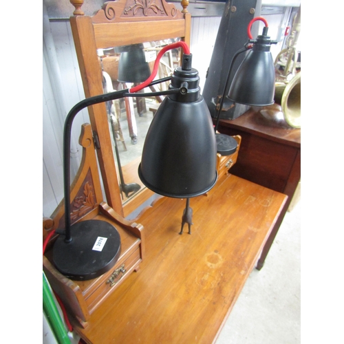 2078 - A pair of black bedside lamps    (R) £10