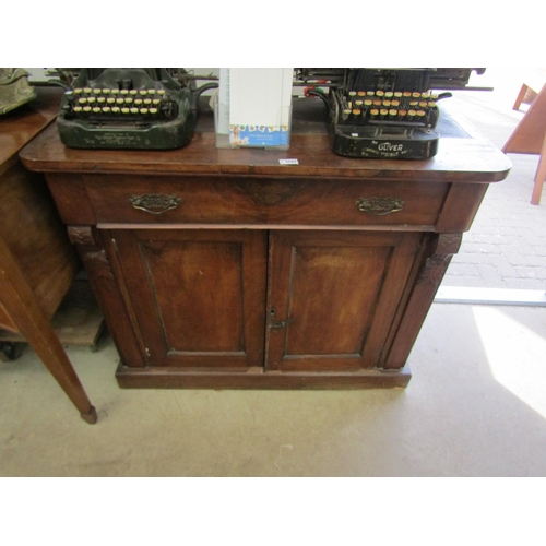 2089 - A Victorian walnut one drawer over two door cupboard   (E) £10-20