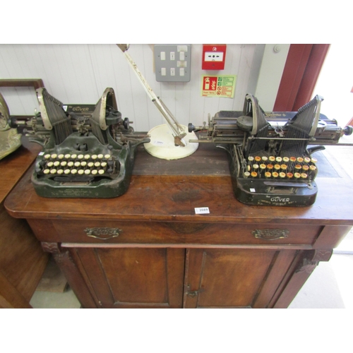 2090 - A pair of The Oliver Company's typewriters