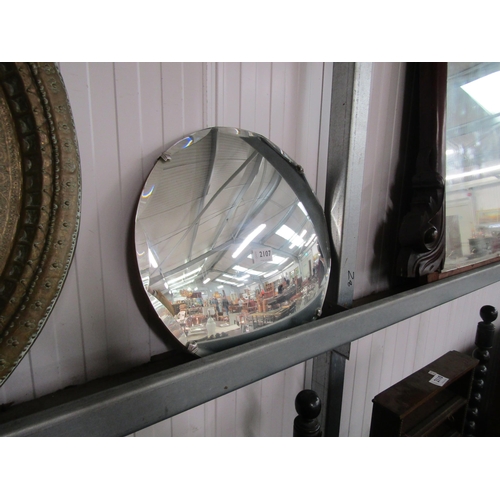 2107 - A 20th Century convex wall mirror