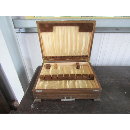 2118 - A 1930's canteen cutlery box, no contents