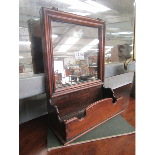 2148 - A mahogany mirror unit with tray