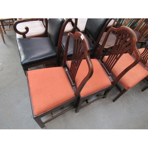 2157 - A pair of Georgian mahogany side chairs   (R) £10