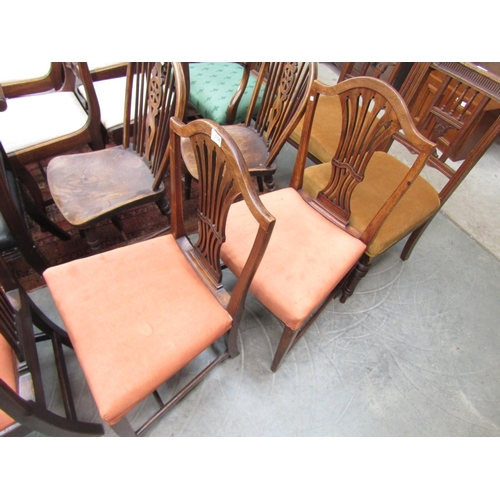 2158 - A pair of Georgian mahogany side chairs