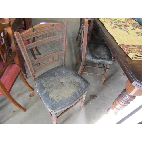 2176 - Four Edwardian chairs   (E) £10-20